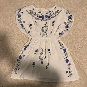 Zara beach cover-up embroidered Dress